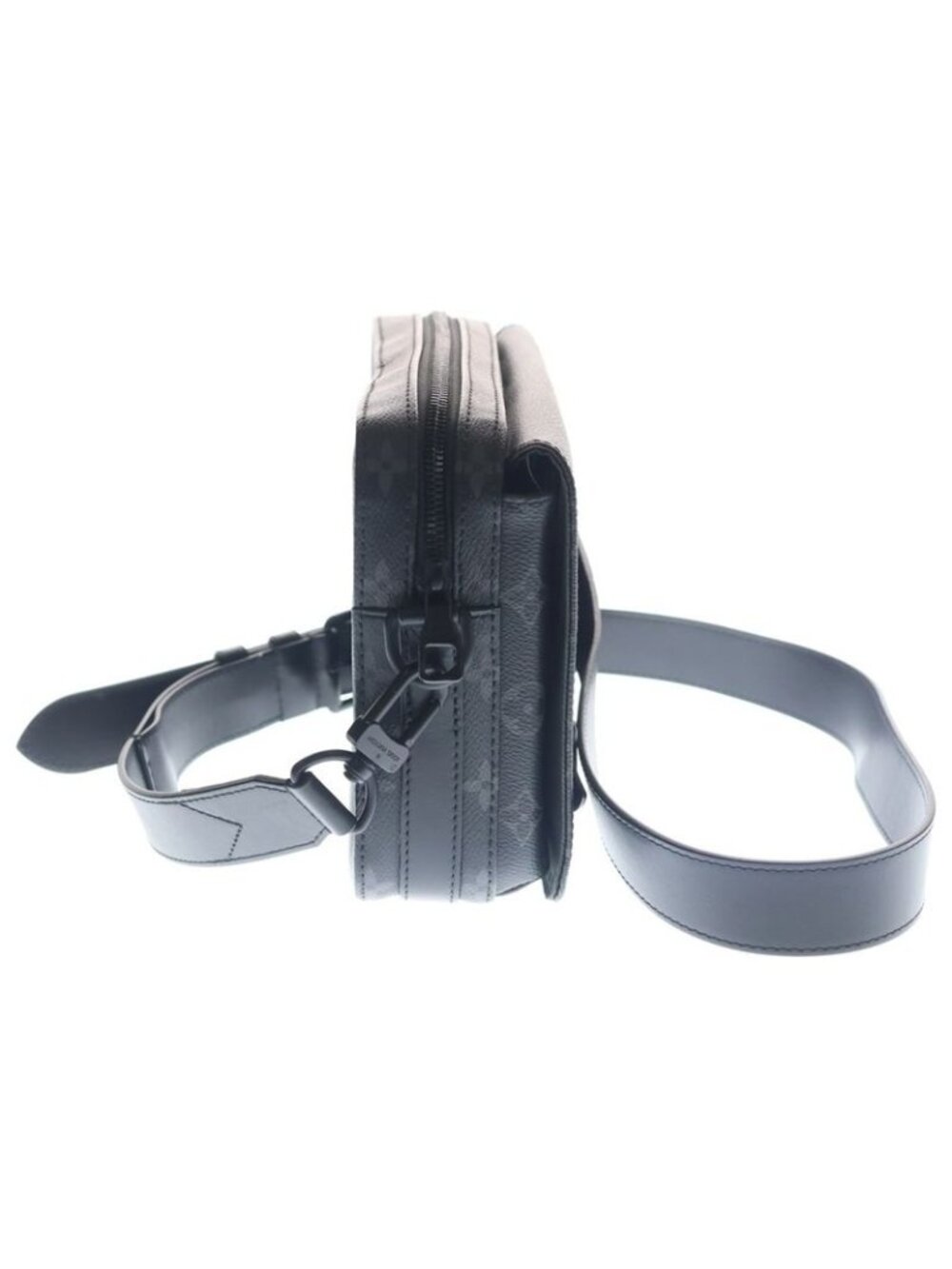 ★SOLD★ Louis Vuitton Monogram Eclipse Steamer Messenger Bag Black - Picture 3 of 6